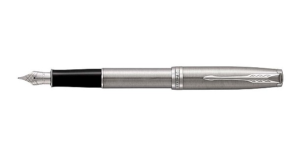 PARKER　SONNET  ボールペン　メタル&パールCT parker-sonnet-stainless-steel-